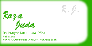roza juda business card